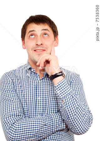 Young man in thoughtful pose Young man in thoughtful pose 7538360