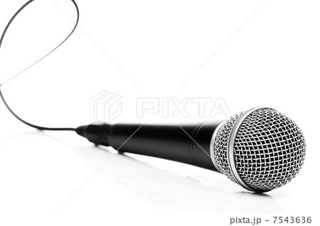 Microphone isolated on white Microphone isolated on white 7543636