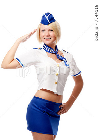 Portrait of beautiful stewardess 7544116