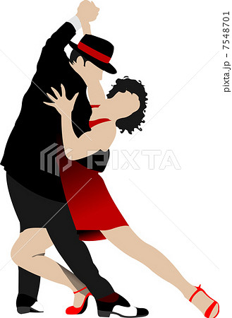 Couples Dancing A Tangoのイラスト素材