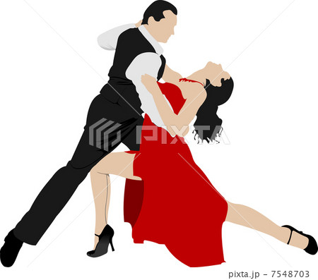 Couples dancing a tango Couples dancing a tango 7548703