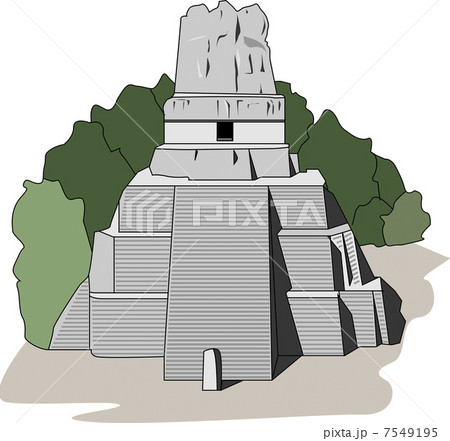 マヤのティカル遺跡 7549195