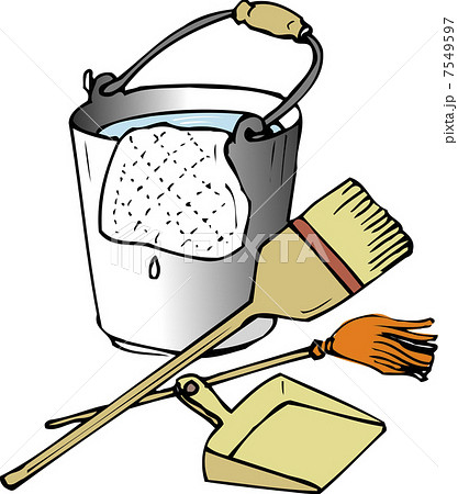 掃除用具のイラスト素材 掃除用具のイラスト素材