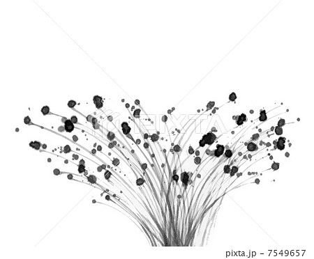 墨絵パターンのイラスト素材 墨絵パターンのイラスト素材