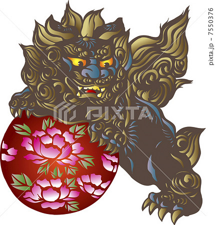 唐獅子のイラスト素材