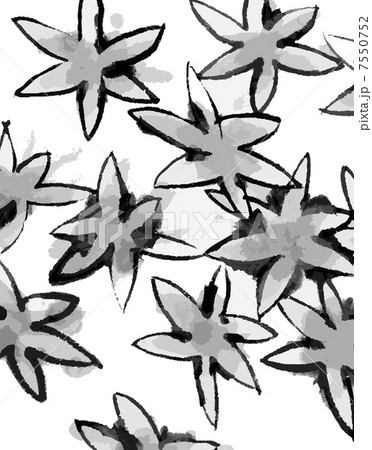 墨絵パターン 7550752