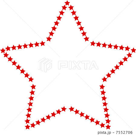 星形星の飾り枠のイラスト素材 7552706 Pixta