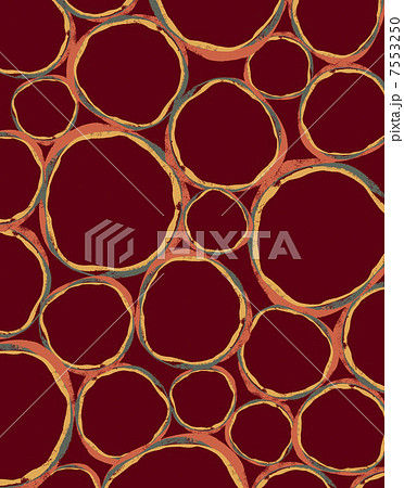 丸い模様のパターンのイラスト素材