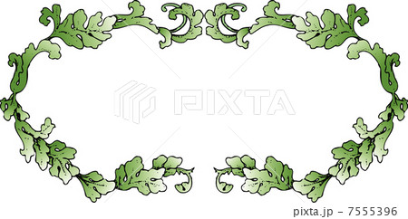 西洋唐草飾り枠 7555396