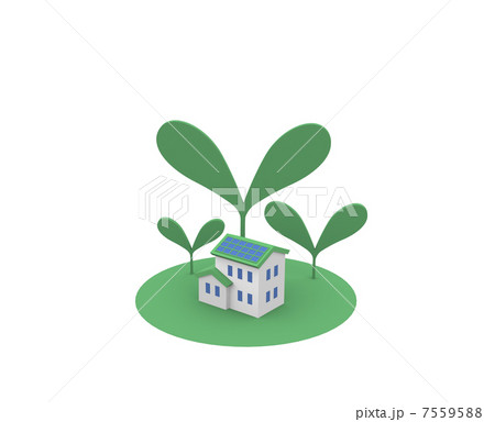 エコハウスと芽 7559588