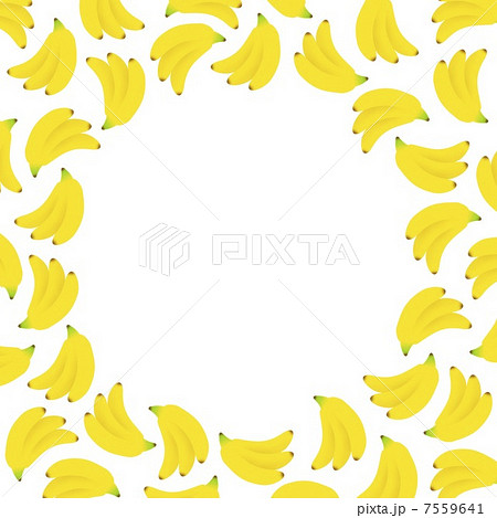 バナナのフレームのイラスト素材