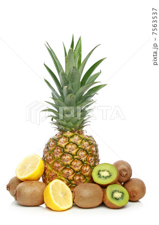 Pineapple on a white background Pineapple on a white background 7563537