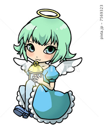 ランプを持った天使のイラスト素材 [7569323] - PIXTA