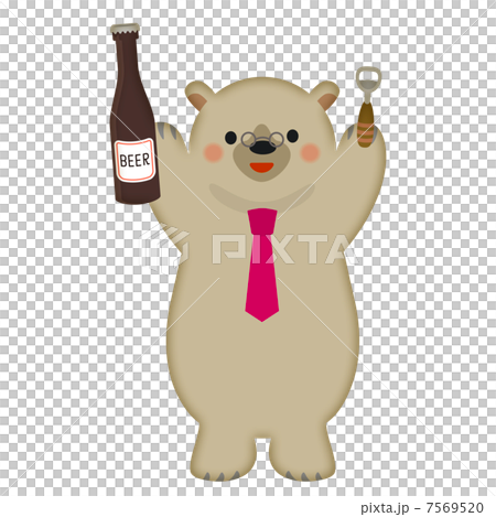熊とビール 熊とビール 7569520