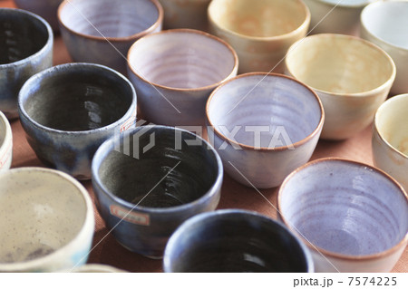 萩焼の茶碗 7574225