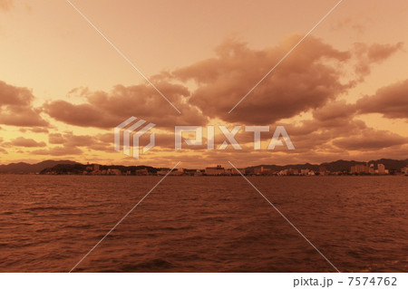 宍道湖の夕日 7574762