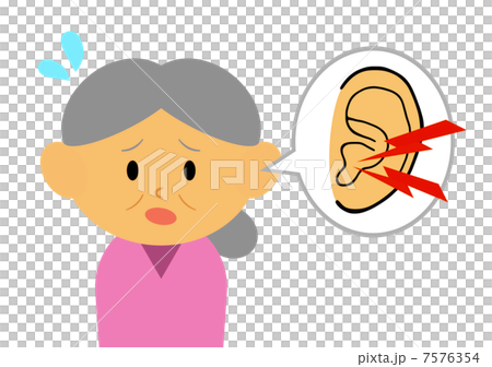 Granny who suffers from tinnitus 7576354