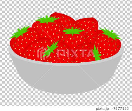 器に盛られた苺 7577133