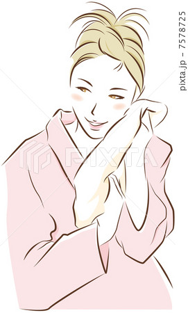 風呂上がりの女性 7578725