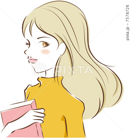 本を持つ女性 7578726