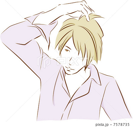 身だしなみをする男性 7578735
