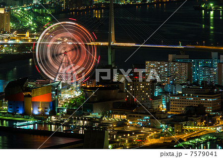 大阪府咲洲庁舎展望台からの夜景 7579041
