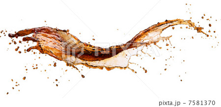 Cola splash isolated 7581370