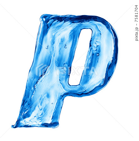Water splash letter 7581704