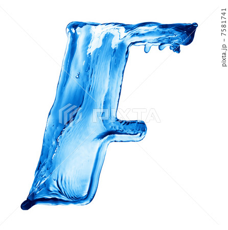 Water splash letter 7581741