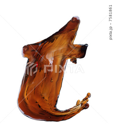 Cola splash letter 7581861