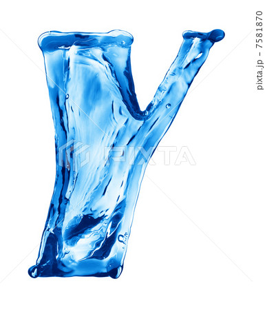 Water splash letter 7581870