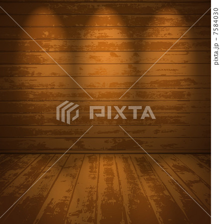 Empty wooden room Empty wooden room 7584030