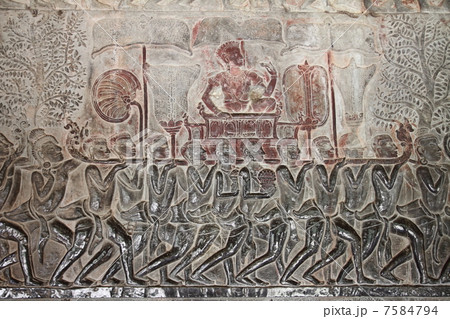 アンコール・ワット　第一回廊のレリーフ 7584794