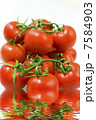 fresh red tomato vegetables with reflection in water 7584903