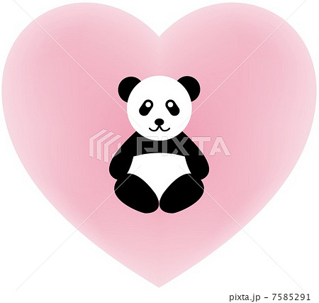 ハート＆パンダ 7585291