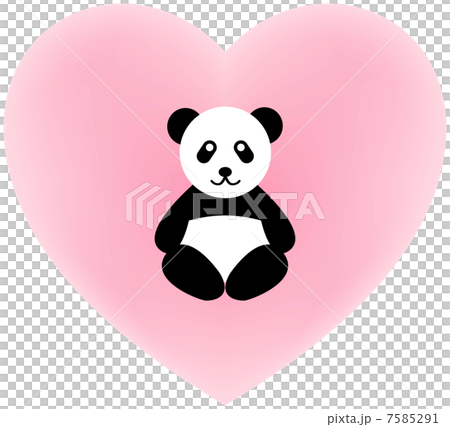 ハート＆パンダ 7585291