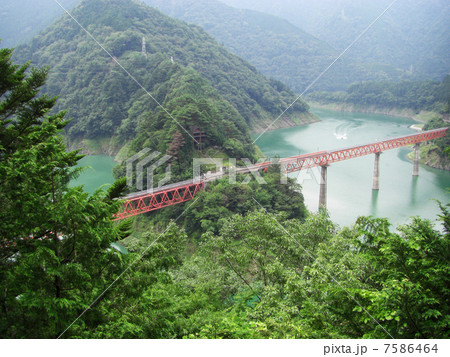 大井川鉄道 奥大井湖上駅風景 7586464