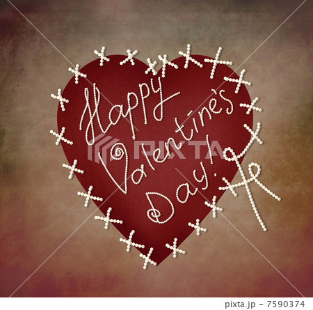 Valentines day greeting card template 7590374