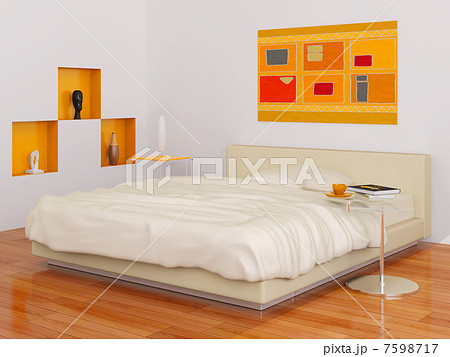 Bedroom in orange style 7598717