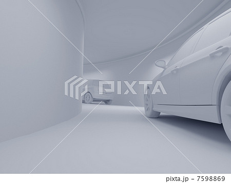 tunnel with white cars tunnel with white cars 7598869