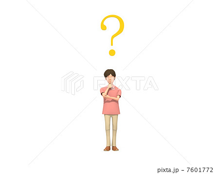 疑問に思う男性 7601772