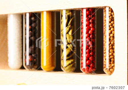 Spices in beakers Spices in beakers 7602307