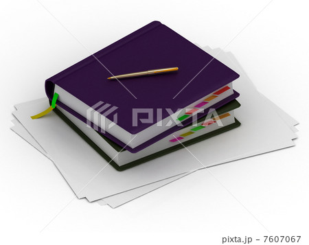 Two organizer and two gold pens 7607067