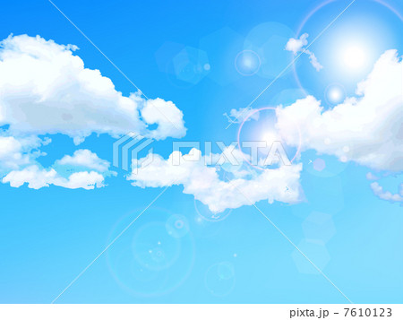 空 夏 背景のイラスト素材