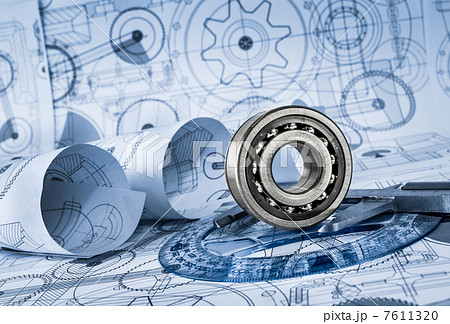 Technical drawings with the bearing 7611320