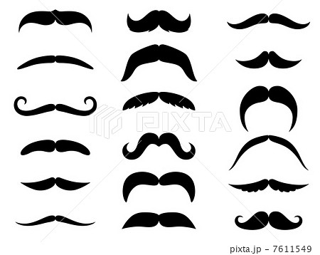 Black moustaches 7611549