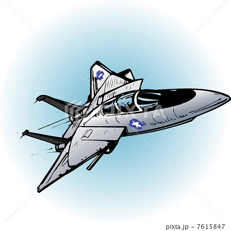 グラマンf 14a戦闘機のイラスト素材