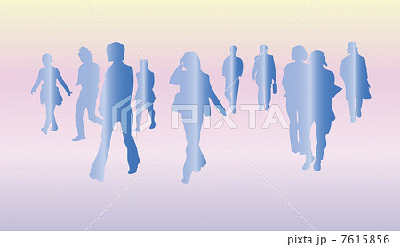 歩行者シルエット 7615856