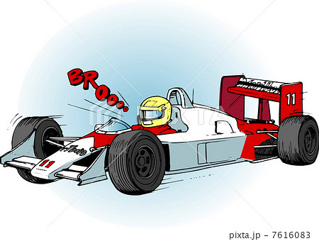 F1レーシングのイラスト素材