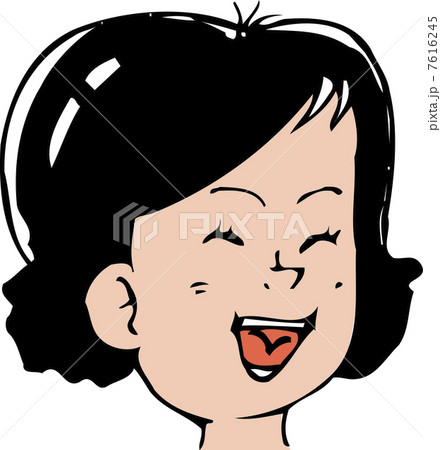 ママの笑い顔のイラスト素材